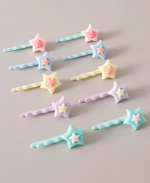 Babyhug Hair Pins Pack of 10 Free Size - Multicolor