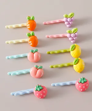 Babyhug Hair Pins Pack of 10 Free Size - Multicolor