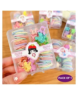 Puchku New Sweet Cute Children's Small Hair Rubber Band  Baby Clip  -Multicolour