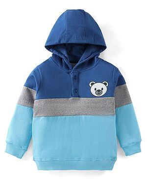 BABYHUG BOY'S FULL SLEEVES SWEATSHIRT WITH GRAPHICS & HOOD