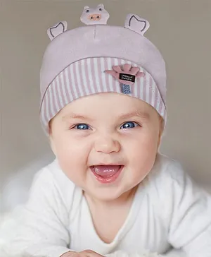 Baby Moo  Turtle Applique  Cap - Pink