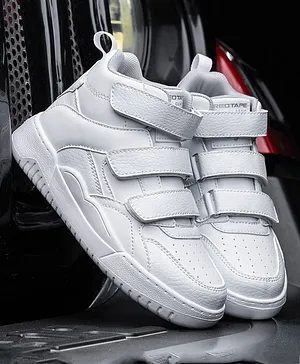 Red Tape Velcro Closure Shoes - White