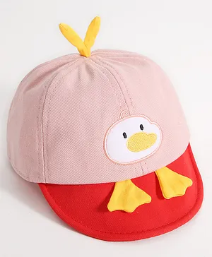 Babyhug Baseball Cap Duck Design Pink - Diameter 16 cm
