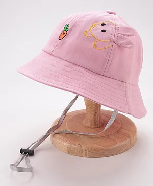 Babyhug Bucket Hat Bunny Design - Pink