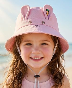 Babyhug Bucket Hat Bunny Design - Pink