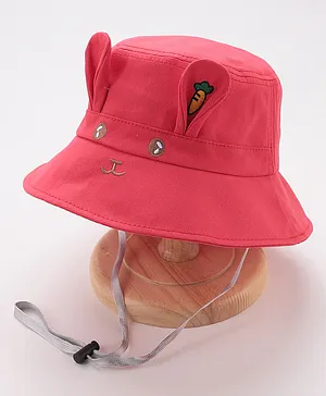 Babyhug Bucket Hat Bunny Design - Pink