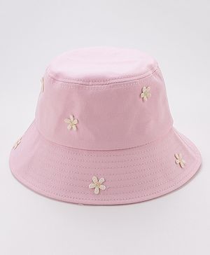 Babyhug Bucket Hat Floral Design - Pink