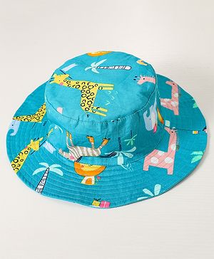 Babyhug Bucket Hat Animal Print -Multicolor