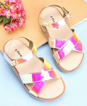 Pine Kids Velcro Closure Sandals - Pink