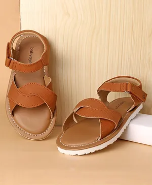 Babyoye Velcro Closure Sandals - Brown