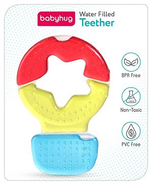 Babyhug Balloon Shaped Water Filled Teether - Multicolour