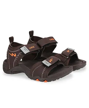 Campus Double Velcro Closure Sandals - Brown