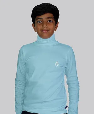 Kiddopanti Full Sleeves Solid  Unisex Tee - Light  Blue