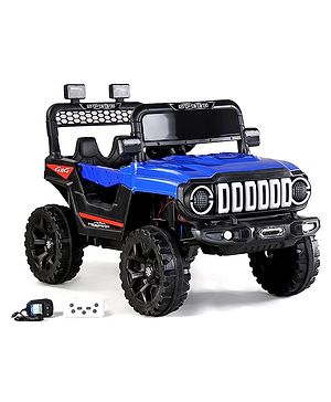 Babyhug Battery Operated Ride On Jeep with Remote Control - Blue
