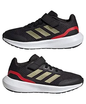 Adidas Kids Runfalcon 3.0 EL K Velcro Closure Sports Shoes - Black