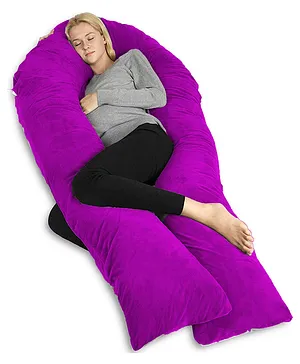 Pumpum U Shape Hollow Fiber Maternity Pillow ,Purple