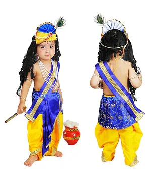 Sarvda Janmashtami Theme Set Of  9  Kanha Costume - Blue