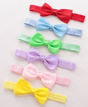 Babyhug Headbands Free Size Pack of 6 - Multicolor