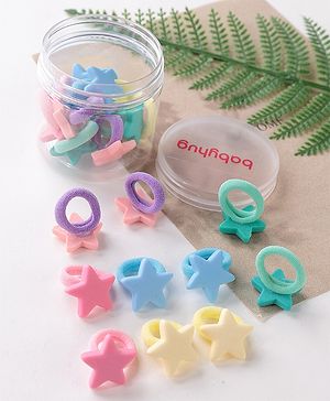 Babyhug Rubber Bands with Appliques Pack of 20 - Multicoloured