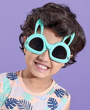 Babyhug Sunglasses with Rabbit Ear Design Free Size- Light Green