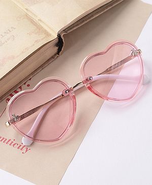 Pine Kids Sunglasses Heart Shaped Free Size- Light Pink