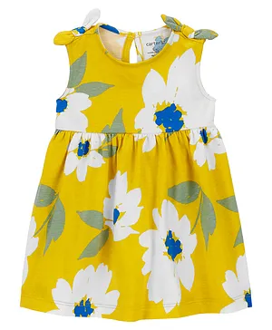 Carters Baby Floral Sleeveless Dress - Yellow