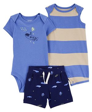 Carters Cotton Blend Half...