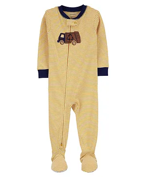 Carter's Baby 1-Piece Recycle 100% Snug Fit Cotton Footie Pajamas - Yellow