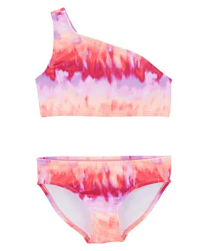 Carter's One Shoulder Two Piece Printed Swimsuit - Pink