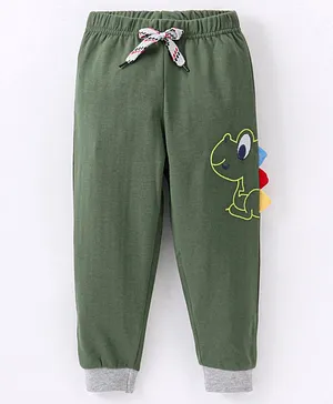 Wonderchild Baby Monster Placement Embroidered Pyjama - Green