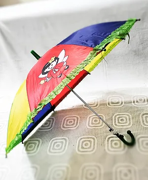 Fingo Brain  Rainbow Umbrella with Unique Print with whistle -Multicolor