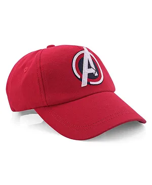 Babyhug Cotton Avengers Printed Summer Cap - Red