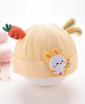 Babyhug Bucket Hat Bunny Applique -Yellow