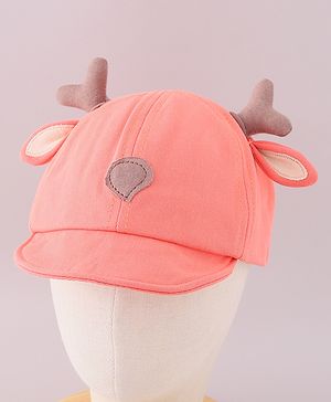 Babyhug Cotton Free Size Cap Orange - Cap Circumference 46 cm