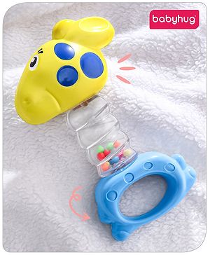 Babyhug Rattle with Beads (Color may vary)
