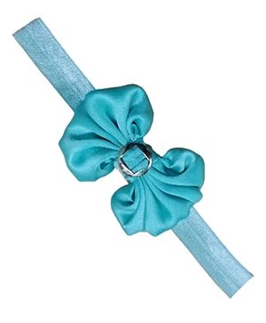 Baby Charm Sartin Bow Embellished Headband - Sea Green