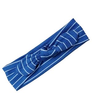 BABY Charm  Striped Headband - Navy Blue