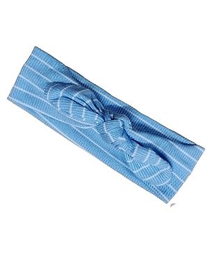 BABY Charm  Striped Headband - Sky Blue