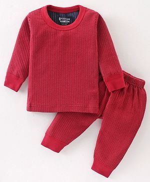 Bodycare Full Sleeves Thermal Set - Red