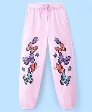 Pine Kids Full Length Butterfly Printed Track Pants  - Tender Touch