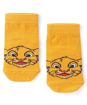 Cute Walk by Babyhug Terry Knit Ankle Length Anti Bacterial Socks Tiger Design - Multicolour