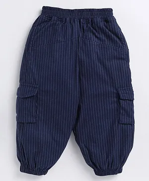 M'andy Rope Striped Jogger Style Pyjama - Blue