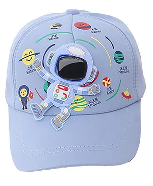 Little Surprise Box 3D Floating Astronaut  Cap - Blue
