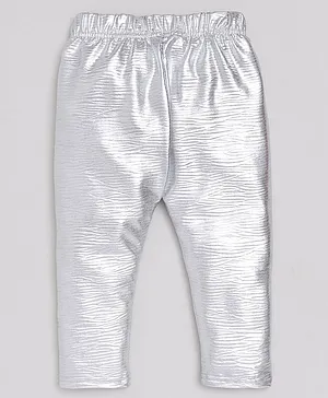 M'andy  Solid Leggings - Silver