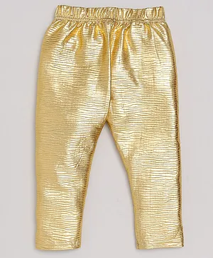 M'andy  Solid Leggings - Golden