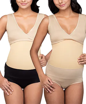 Kriti Maternity Panties Pack of 2 - Black Skin