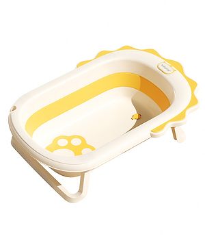 Babyhug Foldable Baby Bath Tub - Yellow