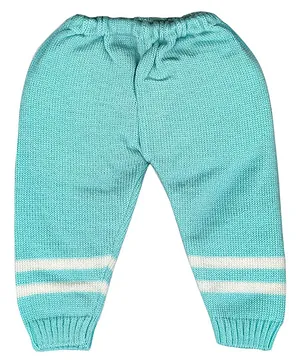 Little Angels Placement Striped Designed Pant - Green