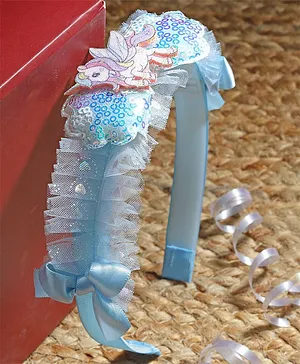 Stol'n Sequin Embellished Unicorn Detailed Hair Band - Blue