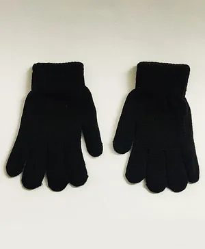 Kid-O-World Solid Uniform Gloves -  Black